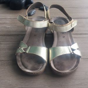 Gold sandals
